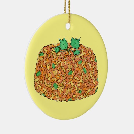 ジョロフイネジェリアガーナウエストアフリカ食品 セラミックオーナメント (右)