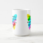 ジョンかわいらし11:25レインボーバタフライデザイン コーヒーマグカップ (中央)