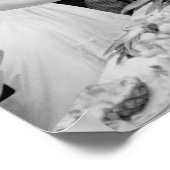 ジョンとジャッキー・ケネディ結婚がケーキを切る ポスター (角)