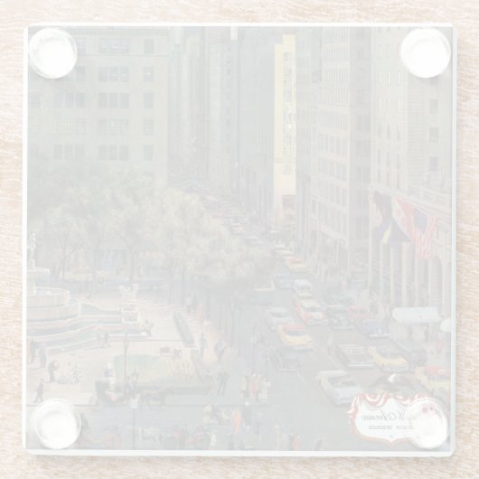 ジョンによる五番街はつまずきます ガラスコースター (裏面)