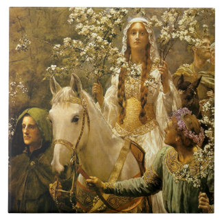 ジョンのコリアーによる女王のGuinevere Maying タイル