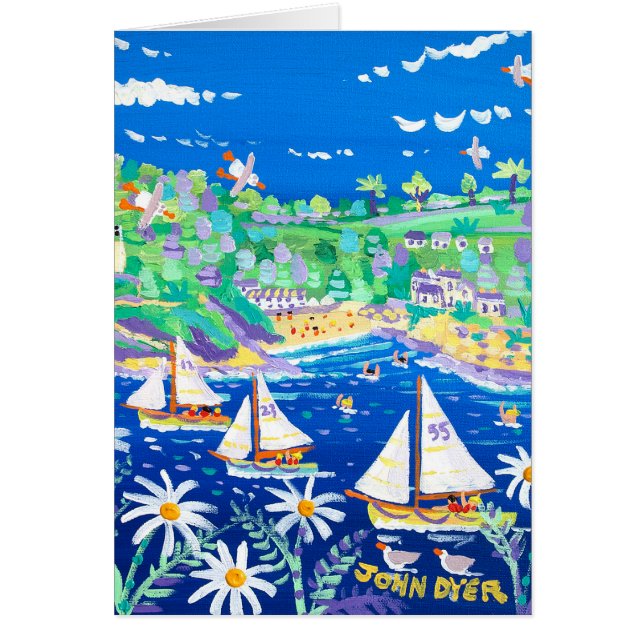 ジョンのダイアーによって川Foweyの下で競争する芸術カード (正面)