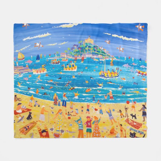 ジョンのダイアーによるセントマイケルの山のフリースブランケット フリースブランケット (正面(横))