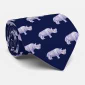 ジョンのダイアーの濃紺のサイのタイ ネクタイ (ロール)