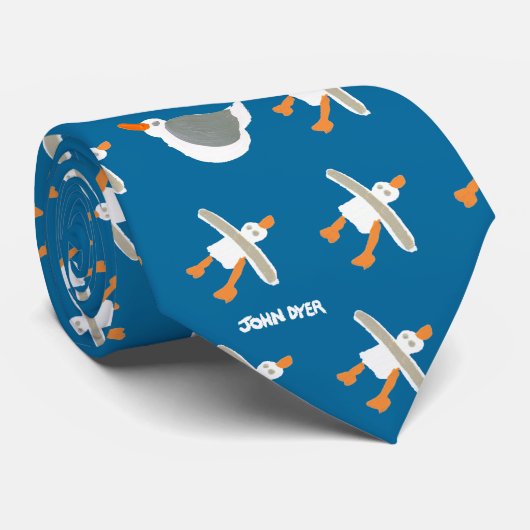 ジョンのダイアーの芸術のカモメのタイのコーニッシュの海の青 ネクタイ (ロール)
