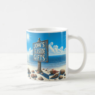 ジョンの海辺ギフトマグ コーヒーマグカップ