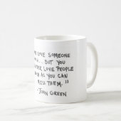 ジョンの緑私達の星のマグの欠陥 コーヒーマグカップ (正面右)