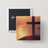 ジョンの14:6 缶バッジ (正面&裏面)