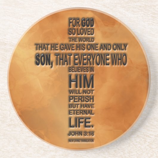 ジョンの3:16のコースター コースター (正面)