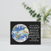 ジョンの3:16のバレンタインの郵便はがき シーズンポストカード (スタンド正面)