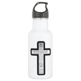 ジョンの3:16の十字だけ ウォーターボトル