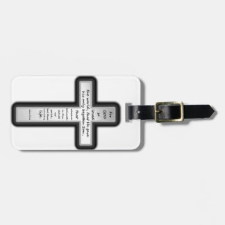 ジョンの3:16の十字だけ ラゲッジタグ