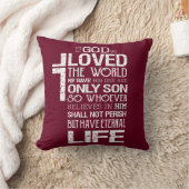 ジョンの3:16の枕 クッション (ブランケット)