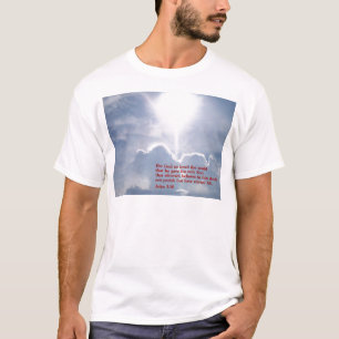 ジョンの3:16の雲 Tシャツ