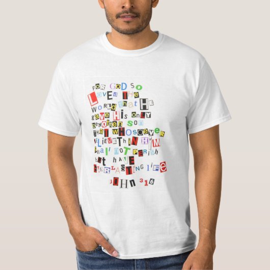 ジョンの3:16のTシャツ Tシャツ (正面)