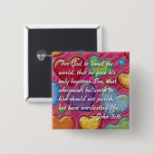 ジョンの3:16ボタン 缶バッジ (正面&裏面)