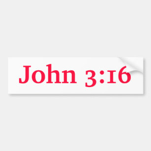 ジョンの3:16 バンパーステッカー
