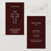 ジョンの3:16% pipe%のクリスチャン 名刺 (正面/裏面)