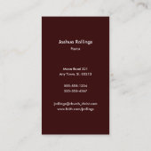 ジョンの3:16% pipe%のクリスチャン 名刺 (裏面)