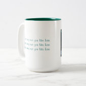 ジョンの7:38の聖書の引用文のマグ ツートーンマグカップ (正面左)