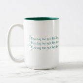 ジョンの7:38の聖書の引用文のマグ ツートーンマグカップ (左)