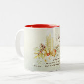 ジョンの8:12イエス・キリストは、私です世界のライト言いました ツートーンマグカップ (正面左)