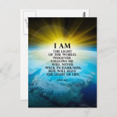 ジョンの8:12 ポストカード (正面/裏面)