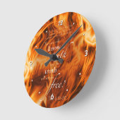 ジョンの8:31 - 32 ラウンド壁時計 (傾斜)
