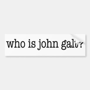 ジョンのgaltはだれですか。 バンパーステッカー