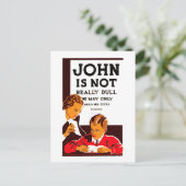 ジョンはあまり退屈ではない ポストカード (スタンド正面)