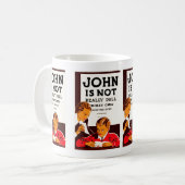 ジョンは実際に鈍くないです コーヒーマグカップ (正面左)