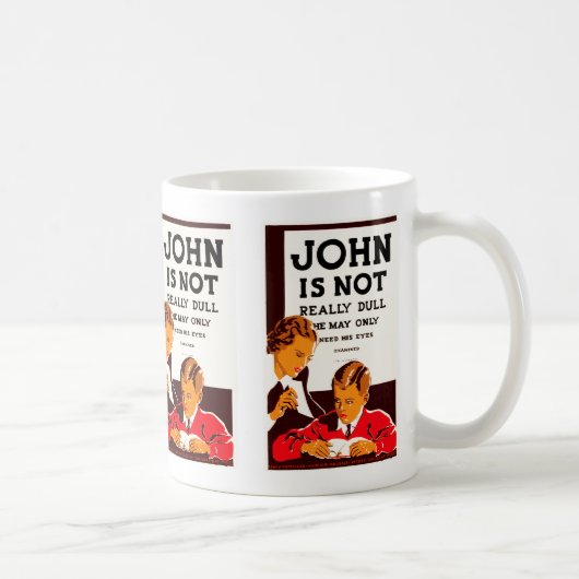 ジョンは実際に鈍くないです コーヒーマグカップ (右)