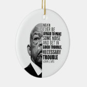 ジョンは決して恐れずにルイスの音を立てる セラミックオーナメント (右)