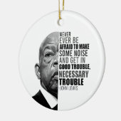 ジョンは決して恐れずにルイスの音を立てる セラミックオーナメント (左)