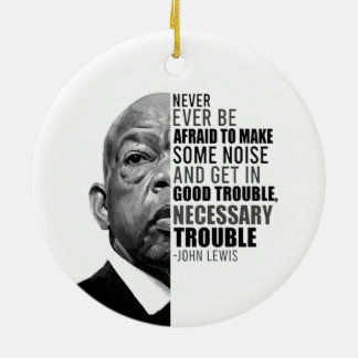 ジョンは決して恐れずにルイスの音を立てる セラミックオーナメント