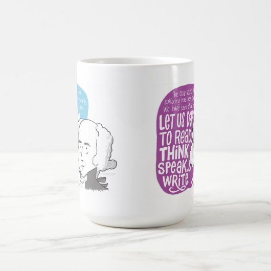 ジョンアダムス引用文マグ コーヒーマグカップ (中央)