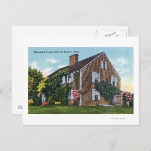 ジョンアルデンハウスの外観 ポストカード (正面/裏面)