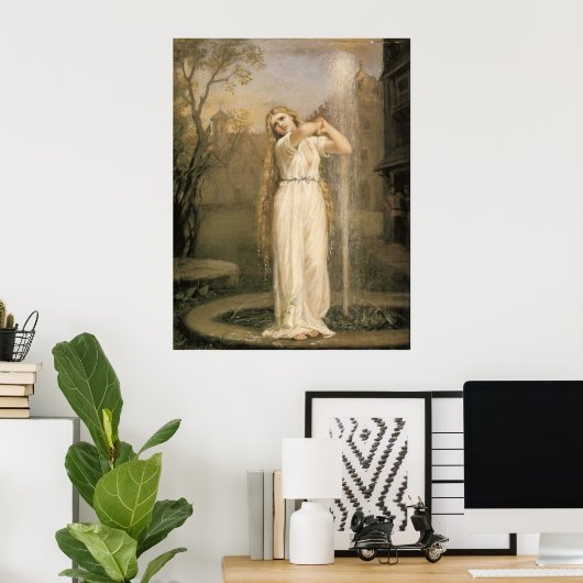 ジョンウィリアムウォーターハウスウンジン ポスター (ホームオフィス)