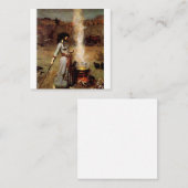 ジョンウィリアムウォーターハウスザ魔法サークル スクエア名刺 (正面/裏面)