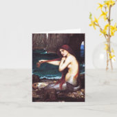 ジョンウィリアムウォーターハウスマーメイドノートカード カード (黄色い花)