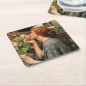 ジョンウィリアムウォーターハウス スクエアペーパーコースター (アングル)