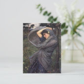 ジョンウォーターハウスアートボレアスかわいらしレディーポストカード ポストカード (スタンド正面)