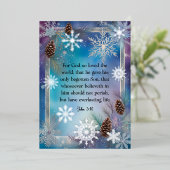 ジョンエレガントバイブル・クリスマスの水彩福音 箔シーズンカード (立ち正面)