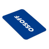 ジョンオッソフジョージア上院ランオフブルー白 マグネット (右側)