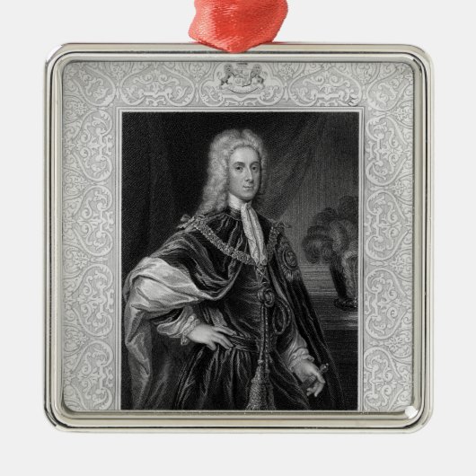 ジョンキャンベルのポートレート メタルオーナメント (正面)