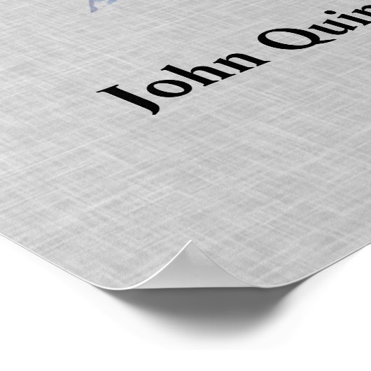 ジョンキンシーアダムス愛国宗教引用文 ポスター (角)