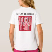 ジョンギルマンダリンイマージョン名前をカスタムする Tシャツ (裏面)