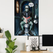 ジョンクラシックポスターのハロウィンのおもしろい怪獣 ポスター (ホームオフィス)