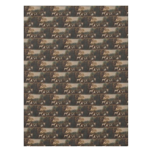 ジョンクラシック・ウットンによってハウンズを解放する テーブルクロス (正面)