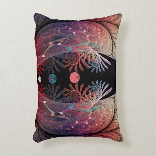 ジョングレージ抽象芸術モダンファンタジーフラクタル アクセントクッション (正面(垂直))